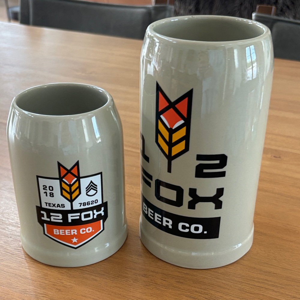 Cream Beer Steins Set